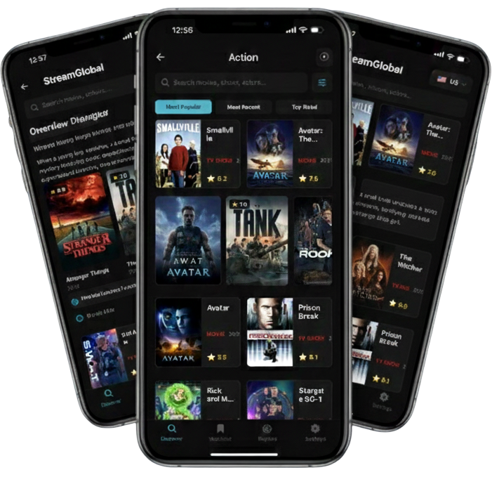 StreamGlobal App Preview